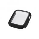 ELECOM AW-25DFCGOBK Apple Watch 44mm/フルカバーケース/プレミアムガラス/ゴリラ/高透明/ブラック