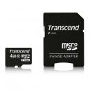 Transcend TS4GUSDHC10 microSDHCカード Class10 4GB (SDカード変換アダプタ付き)