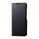 ELECOM PM-O252PLFUBK OPPO A5 5G/手帳型ケース/薄型/磁石付/ブラック