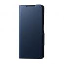 ELECOM PM-O252PLFUNV OPPO A5 5G/手帳型ケース/薄型/磁石付/ネイビー