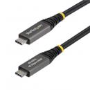 StarTech.com CC2M40GUSB4GEN3 USB4ケーブル/2m/40Gbps/USB Type-C/240W/8K 60Hz/DP2.1/ブラック/高速充電 データ転送