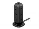 Verbatim TT15KV1 タワー型充電タップ 11xAC/2xUSB-C/2xUSB-A ブラック