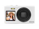 aiwaデジタル JA5-DCM0003(WH) コンパクトデジタルカメラ aiwa cam DCB-2 ホワイト(1600万画素CMOSセンサー/電子手ブレ補正/AF/4倍デジタルズーム/自撮り撮影/軽量)