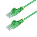 StarTech.com N6PAT25CMGNS CAT6 LANケーブル/スリム/25cm/グリーン/100W PoE/UTP/LSZH/より線/カテゴリ6 RJ45