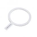 ELECOM AMS-MAGST4WH メタルリングステッカー/マグネット吸着タイプ/協力吸着/ワイヤレス充電対応iPhone用/貼り付けツール付属/ホワイト