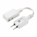 サンワサプライ TAP-M601W マイクロタップ 2個口 0.1m ホワイト