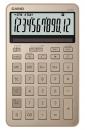 CASIO JF-M200-GD-N デザイン電卓 スタイリッシュ シャイニーゴールド