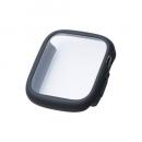 ELECOM AW-25DFCTSLBK Apple Watch 44mm/フルカバーケース/TOUGHSLIM/プレミアムガラス/高透明/ブラック