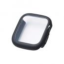 ELECOM AW-25EFCTSLBK Apple Watch 40mm/フルカバーケース/TOUGHSLIM/プレミアムガラス/高透明/ブラック