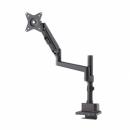 サンワサプライ CR-LAC1407BK モニターアーム（ガススプリング式・支柱タイプ・ブラック）