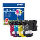 brother LC512-4PK 【ブラザー純正】インクカートリッジ 4色パック ブラック シアン マゼンタ イエロー