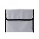 ELECOM BMA-MBP01LGY 難燃ポーチ/折り込みタイプ/ポケット付属/Lサイズ/グレー