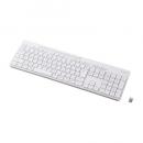 ELECOM TK-QT11FDMWH キーボード/無線2.4GHz/静音/フルサイズ/メンブレン式/ホワイト
