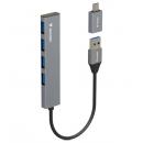 Verbatim HUBA4GRV1 USB3.2 Gen1（USB3.0） USB-C 4-in-1 USBハブ