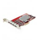 StarTech.com P10Q4A-USB-CARD PCIe拡張カード/4ポート USB-A 3.2/PCIe 3.0 x4/独立コントローラー/標準プロファイル