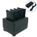 ユニテック・ジャパン 5100-900034G PA768用4スロットバッテリ充電器、ACアダプタ付属