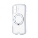 ELECOM PM-A24AGRSTKMWH iPhone 16/Grippy/フレームカラー/極限/MAGKEEPスタンド/ホワイト