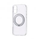 ELECOM PM-A24AMGSTKSV iPhone 16/ハイブリッドケース/極限/MAGKEEP/スタンド/シルバー