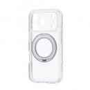 ELECOM PM-A25CMGSTKSV iPhone 17 Pro/ハイブリッドケース/極限/MAGKEEP/スタンド/シルバー