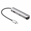 サンワサプライ USB-5TCHLP7S USB Type-C スリムドッキングハブ