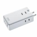 サンワサプライ TAP-MC2A1AC3W モバイルタップ（AC×3個口＋Type-C×2・USB-A×1・PD33W・ホワイト）
