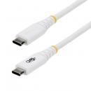 StarTech.com S2CEPR2MW-USB-CABLE USB-Cケーブル/2m/USB 2.0/Type-C/240W 5A/USB-IF/ホワイト/高速充電 データ転送