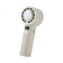 ELECOM FAN-U264BE ハンディファン/ナトリウムイオン電池/冷却プレート付/10段階調整/ストラップ付/USB Type-C充電/ベージュ