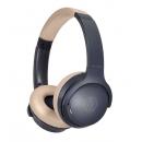 オーディオテクニカ ATH-S220BT NBG ワイヤレスヘッドホン ネイビーベージュ Bluetooth 最大60時間再生 急速充電 低遅延モード マルチポイント対応