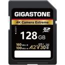 Gigastone GJSX-128GBA2V30 Gigastone SD card 128GB UHS-1U3 V30 A2スペック SDカード 最大読み取り速度160MB/s 4Kビデオ撮影対応 Cemera  Extreme ギガストーン