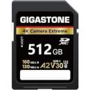 Gigastone GJSX-512GBA2V30 Gigastone SD card 512GB UHS-1U3 V30 A2スペック SDカード 最大読み取り速度160MB/s 4Kビデオ撮影対応 Cemera  Extreme ギガストーン