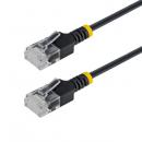 StarTech.com N6APATUTP34BKS50CM CAT6A LANケーブル/超スリム/50cm/ブラック/UTP/純銅撚線/スナッグレス/カテゴリ6A ギガビット対応