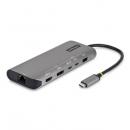 StarTech.com 174B-USB4-MULTIPORT USB-Cハブ/USB4/2画面4K/140W/2.5G LAN/10Gbps/ドライバー不要/ドッキングステーション