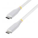 StarTech.com CC50CM40GUSB4TPW USB4ケーブル/50cm/40Gbps/Type-C/240W/8K60Hz/DP2.1/ホワイト/高速充電 データ転送