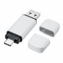サンワサプライ UFD-5TC16GW USB Type-C・A両対応メモリ 16GB