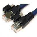 エイム電子 C6AS-RT-NV-S-05 10GigE Vision対応LANケーブル 産業用 ロボット RJ45片側ネジ付 5m
