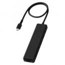 ELECOM DST-N070BPBK Type-C ドッキングステーション/磁石付き/USB-A×2/HDMI×1/USB-C×2/SD+microSDカードスロット/ブラック