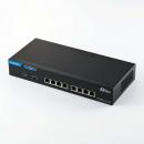 ELECOM EHC-X08MA-HB Giga対応スイッチングHub/8ポート/10G/金属筐体/電源外付モデル/ブラック