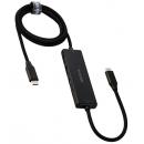 ELECOM U3HC-C040PBK USB HUB/USB-C/5Gpbs/USB-A×2/Type-C-×2/USB PD 100W対応/バスパワー/4ポート/ブラック