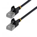 StarTech.com N6APATSTP34BKS50CM CAT6A LANケーブル/超スリム/50cm/ブラック/ツメ折れ防止/FTP/超極細 RJ45イーサネットケーブル