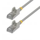 StarTech.com N6APATSTP34GRS80CM CAT6A LANケーブル/超スリム/80cm/グレー/ツメ折れ防止/FTP/超極細 RJ45イーサネットケーブル