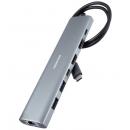 グリーンハウス GH-MHC7A-SV USB3.2 Gen1 ドッキングステーション 7in1 HDMIx2 シルバー