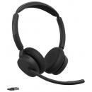 GNオーディオ 34599-999-889 Jabra 無線ヘッドセット USB-C 両耳 MS認定 充電スタンド付「Jabra Evolve3 45 MSStereo LINK 390c Stand」