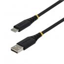 StarTech.com USB2AC30CMBR USB-A - USB-Cケーブル/30cm/15W 3A/ナイロン編組+TPE 2層構造/ブラック/充電 データ転送