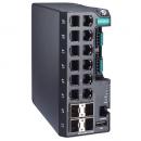 MOXA EDS-G4012-4GC-HV 12Gポート (802.3bt PoEポートオプション：8) フルギガビット マネージドイーサネットスイッチ 110/220 VDC/VAC入力