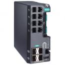 MOXA EDS-G4012-8P-4QGS-LVB-T 12Gポート (802.3bt PoEポートオプション：8) フルギガビット マネージドイーサネットスイッチ 12/24/48 VDC入力 ワイド温度モデル