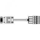 イメージニクス DP-5BP1m PC/AT互換機用CRT変換ケーブル ミニDsub15ピン(オス)-5BNC(オス) 1m