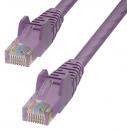 StarTech.com CAT6UTP5MPL Cat6 LANケーブル/5m/パープル/UTP/100W PoE/純銅導体/スナッグレス/カテゴリ6 イーサネット