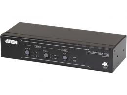 ATEN VM0202HB 2入力2出力HDMIマトリックススイッチャー（4K60p対応、オーディオ・ディエンベデッド機能搭載）