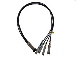 HPE Q9S72A 100GbE QSFP28 to 4x25GbE 1m DAC ブレークアウトケーブル