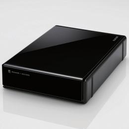 ELECOM ELD-EEN080UBK USB3.0外付けハードディスク/ハードウェア暗号化/パスワード保護/8TB/ブラック